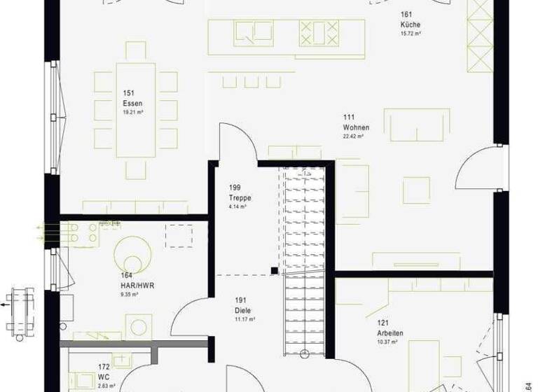 Einfamilienhaus zum Kauf provisionsfrei 337.389 € 5 Zimmer 178 m² 600 m² Grundstück Dörnhagen Fuldabrück 34277