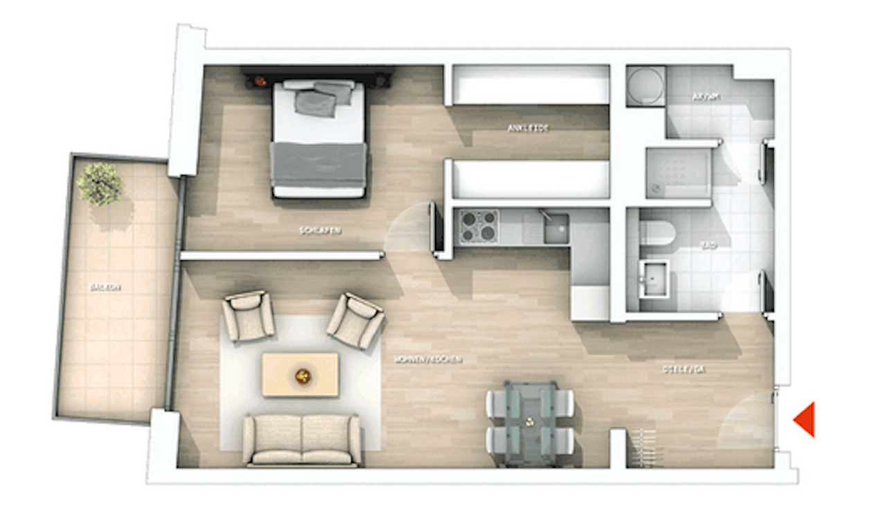 Studio zur Miete 1.350 € 2 Zimmer 54,2 m²<br/>Wohnfläche 3.<br/>Geschoss 15.12.2024<br/>Verfügbarkeit Mitte Berlin 10179