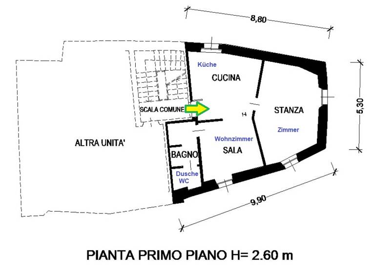 Wohnung zum Kauf 299.000 € 2 Zimmer 70 m² frei ab sofort cologna 38060
