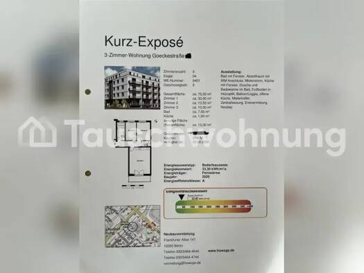 Wohnung zur Miete Tauschwohnung 922 € 3 Zimmer 75 m² 4. Geschoss Alt-Hohenschönhausen Berlin 13055
