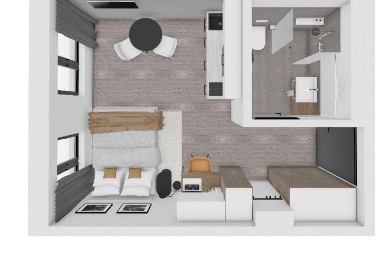 Studio zur Miete 550 € 1 Zimmer 21,7 m² Geschoss 2/4 frei ab 20.04.2026 Kumpfmühler Straße 63 Kumpfmühl-Ziegetsdorf-Neuprüll Regensburg 93051