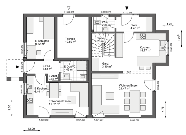 Mehrfamilienhaus zum Kauf provisionsfrei 934.600 € 6 Zimmer 185 m² 814 m² Grundstück Volksdorf Hamburg 22359