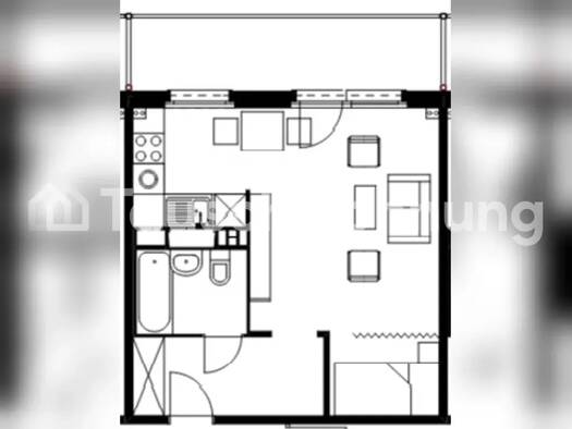 Studio zur Miete Tauschwohnung 330 € 1 Zimmer 36 m² 2. Geschoss Kaulsdorf Berlin 12619
