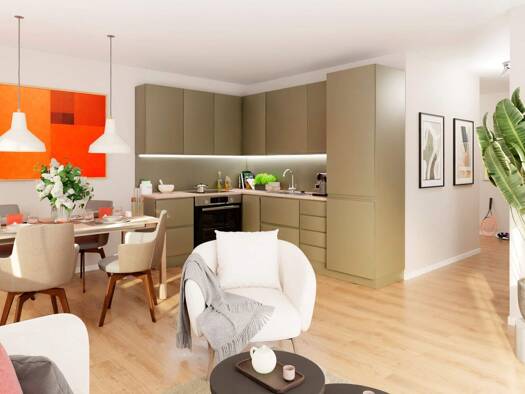 Wohnung zum Kauf - Neubau provisionsfrei 419.900 € 3 Zimmer 69,3 m² 2. Geschoss frei ab 01.03.2028 Wiltbergstraße 100 Buch Pankow 13125