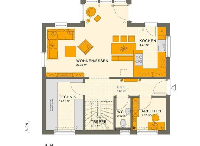 Einfamilienhaus zum Kauf 382.699 € 5 Zimmer 125 m² 637 m² Grundstück Bescheid 54413
