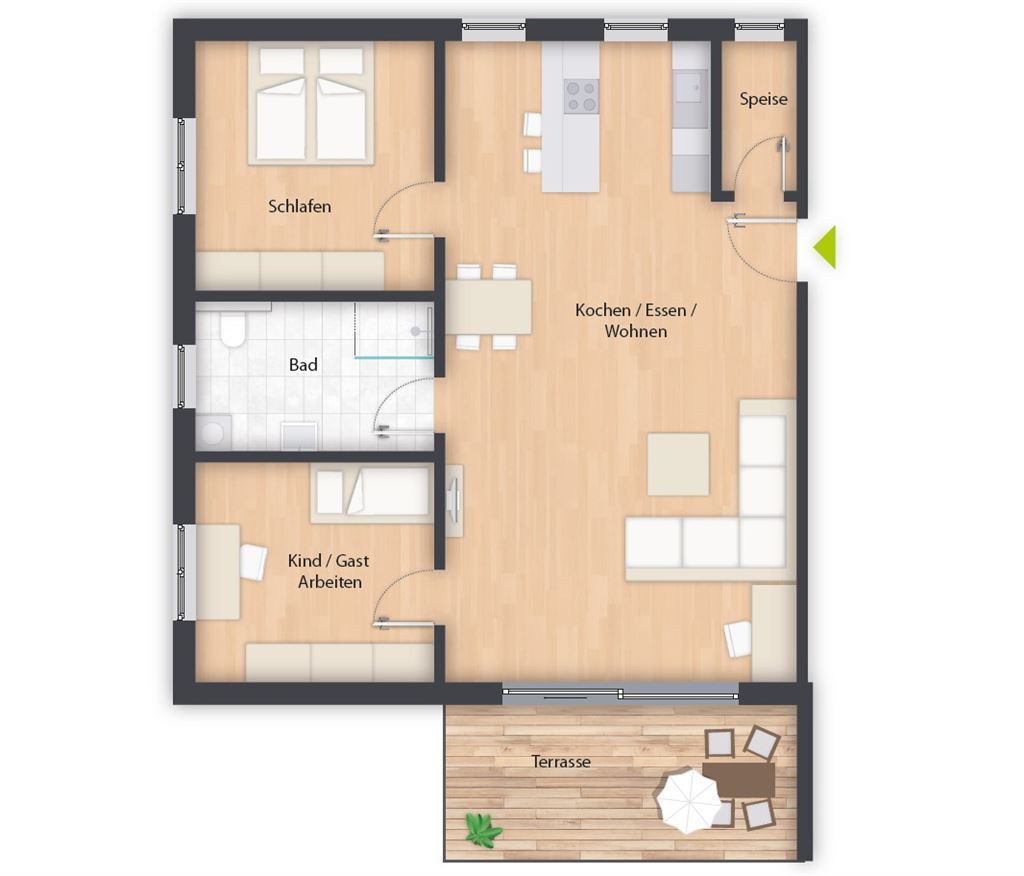 Immobilie zum Kauf provisionsfrei als Kapitalanlage geeignet 368.100 € 3 Zimmer 102,3 m²<br/>Fläche Uffenheim Uffenheim 97215