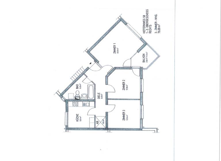 Wohnung zur Miete 369 € 75 m²<br/>Wohnfläche 3.<br/>Geschoss Beeskow Beeskow 15848