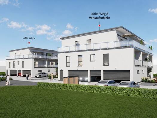 Wohnanlage zum Kauf - Erstbezug provisionsfrei als Kapitalanlage geeignet 2.175.000 € 19 Zimmer 587,2 m² 1.077 m² Grundstück Martin-Luther-Weg 8 Hille Hille 32479