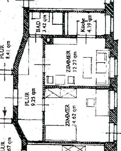 Wohnung zur Miete 499 € 2 Zimmer 44,2 m²<br/>Wohnfläche 2.<br/>Geschoss ab sofort<br/>Verfügbarkeit Huygensstraße 20 Möckern Leipzig 04159