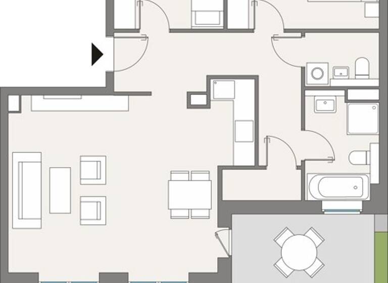 Penthouse zur Miete 1.799 € 3 Zimmer 86,3 m²<br/>Wohnfläche 7.<br/>Geschoss 16.07.2025<br/>Verfügbarkeit Mathilde-Maier-Straße 4 Gallus Frankfurt-Gallus 60326