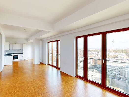 Penthouse zur Miete 2.670 € 3 Zimmer 133,5 m² 18. Geschoss Georg-Voigt-Str. 15 Westend-Süd Frankfurt am Main 60325