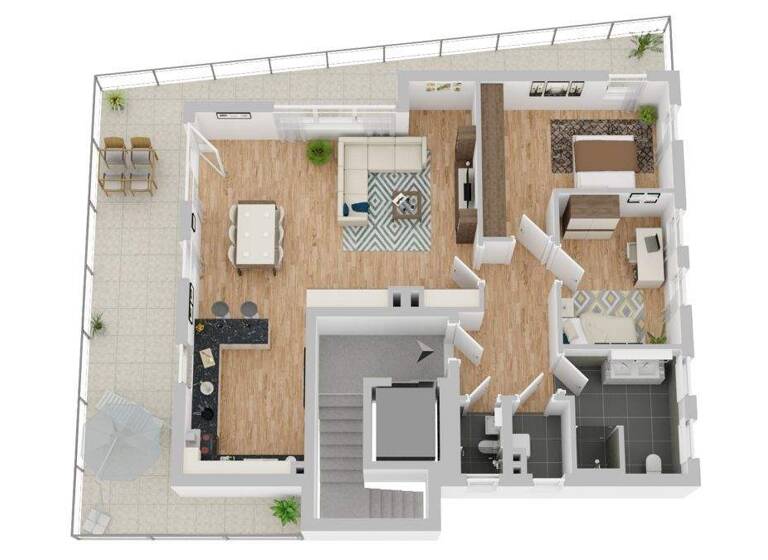 Penthouse zur Miete 1.750 € 3 Zimmer 116 m² Gremmendorf Münster 48167