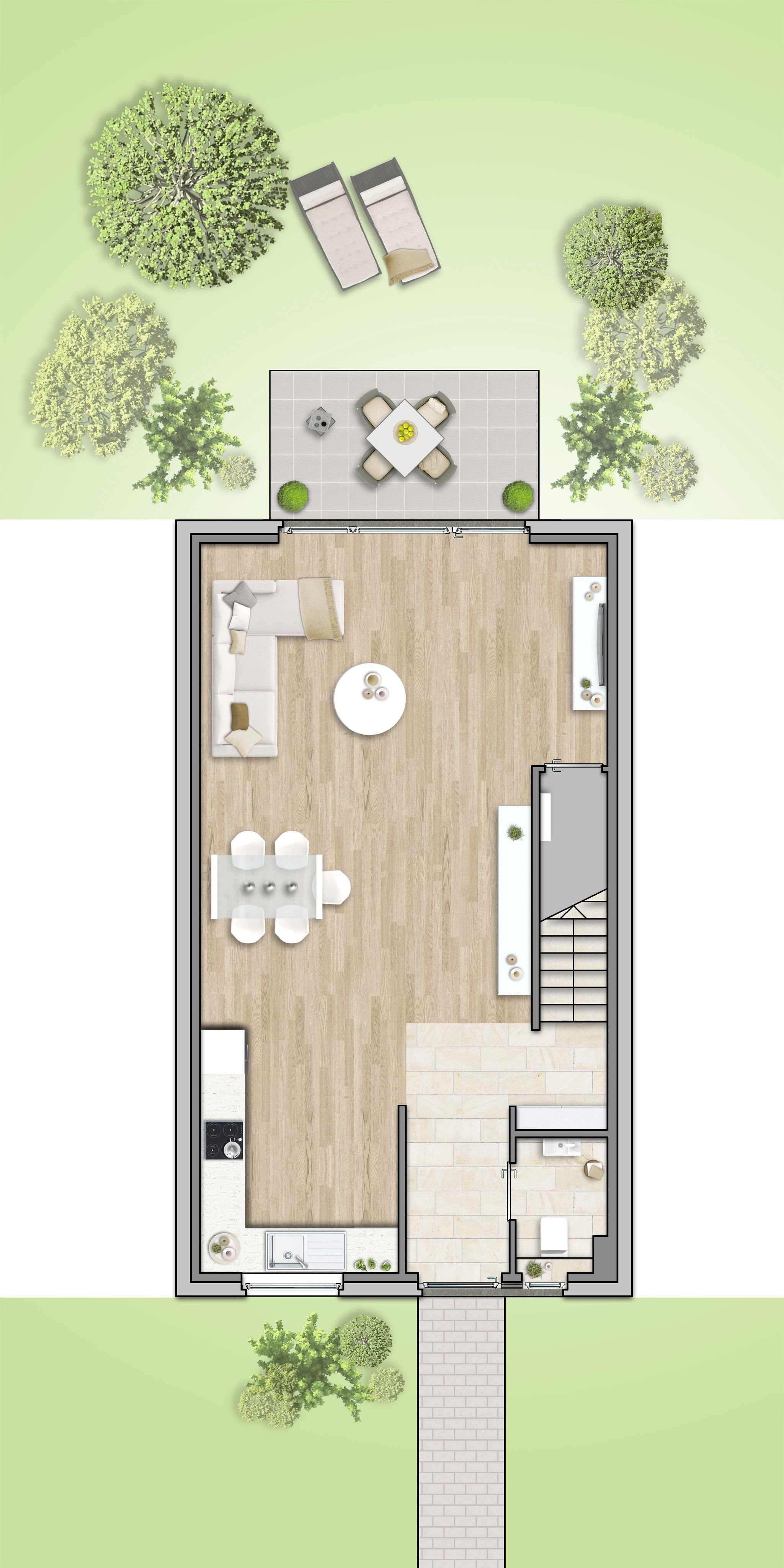 Reihenmittelhaus zum Kauf 464.500 € 4 Zimmer 129 m²<br/>Wohnfläche 193 m²<br/>Grundstück Frankfurter Straße 58 Babenhausen Babenhausen 64832