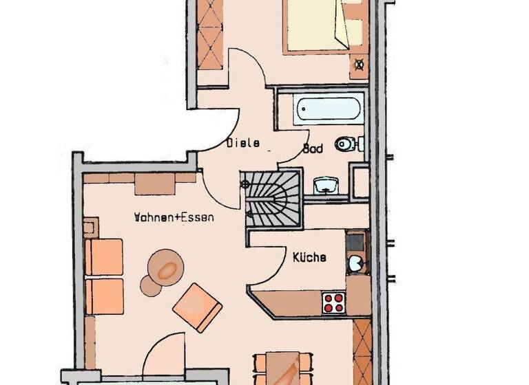 Wohnung zur Miete 465 € 3 Zimmer 75,7 m² EG frei ab sofort Am Denkmal 5 Zella-Mehlis 98544