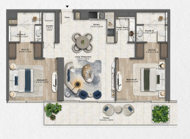 Wohnung zum Kauf 1.096.262 € 3 Zimmer 382,8 m² Dubai