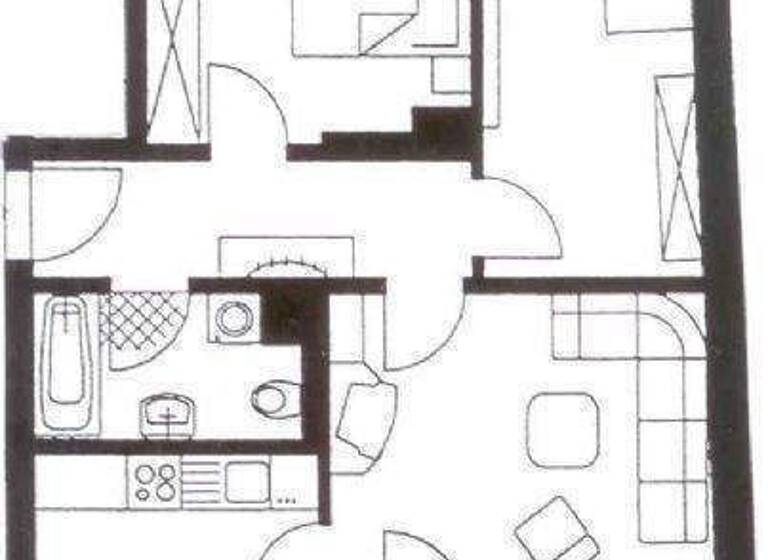 Wohnung zur Miete 310 € 3 Zimmer 55,1 m² 2. Geschoss frei ab sofort Karl-Keil-Straße 24 Marienthal Zwickau 08060