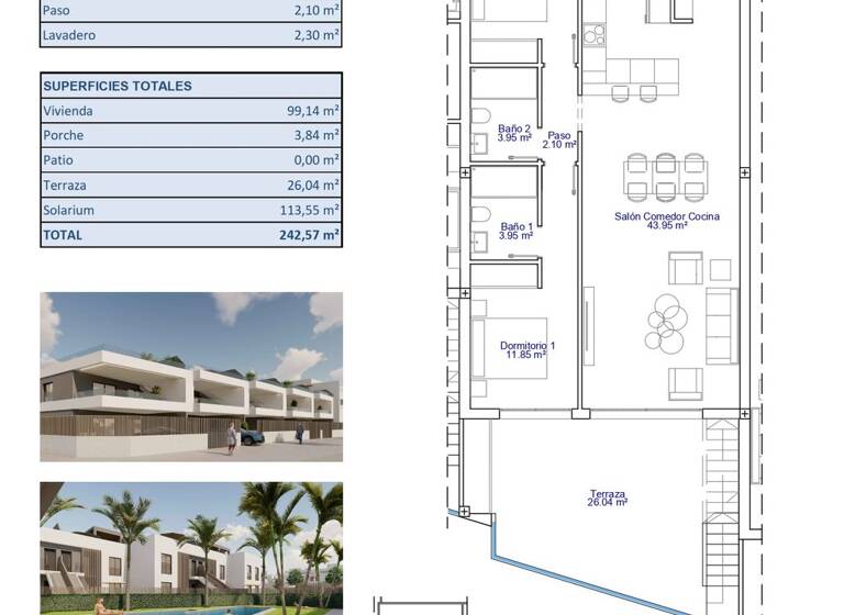 Penthouse zum Kauf provisionsfrei 425.000 € 3 Zimmer 99 m² Calle Ramon Campoamor  2 Pilar de la Horadada 03190 