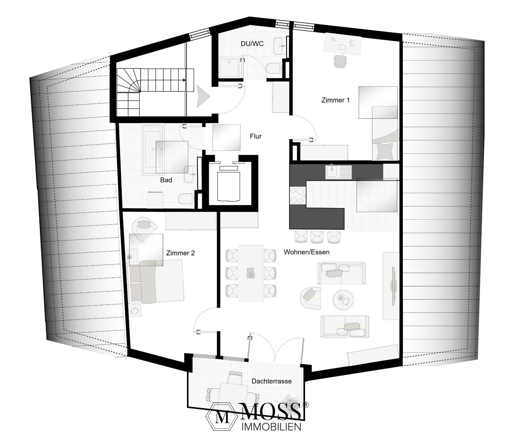 Wohnung zum Kauf 805.000 € 3,5 Zimmer 96 m²<br/>Wohnfläche 3.<br/>Geschoss Fuerstenberg Konstanz 78467