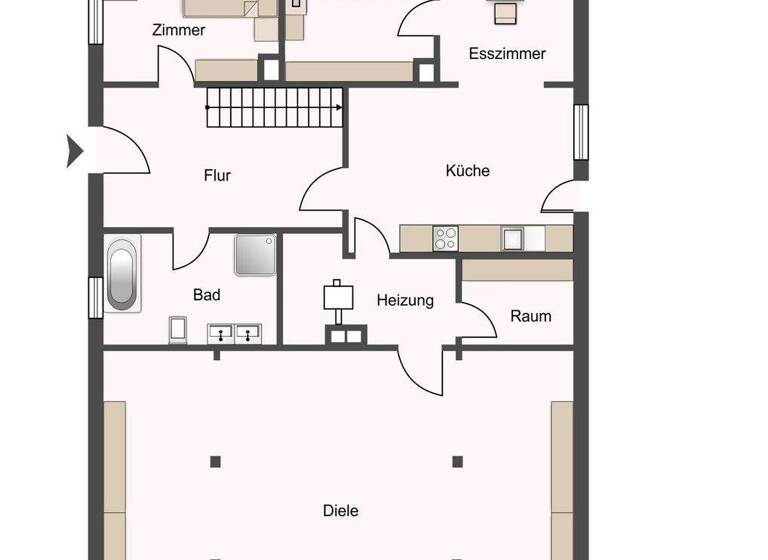 Mehrfamilienhaus zum Kauf 388.000 € 7 Zimmer 160 m² 2.801 m² Grundstück Kutenholz 27449