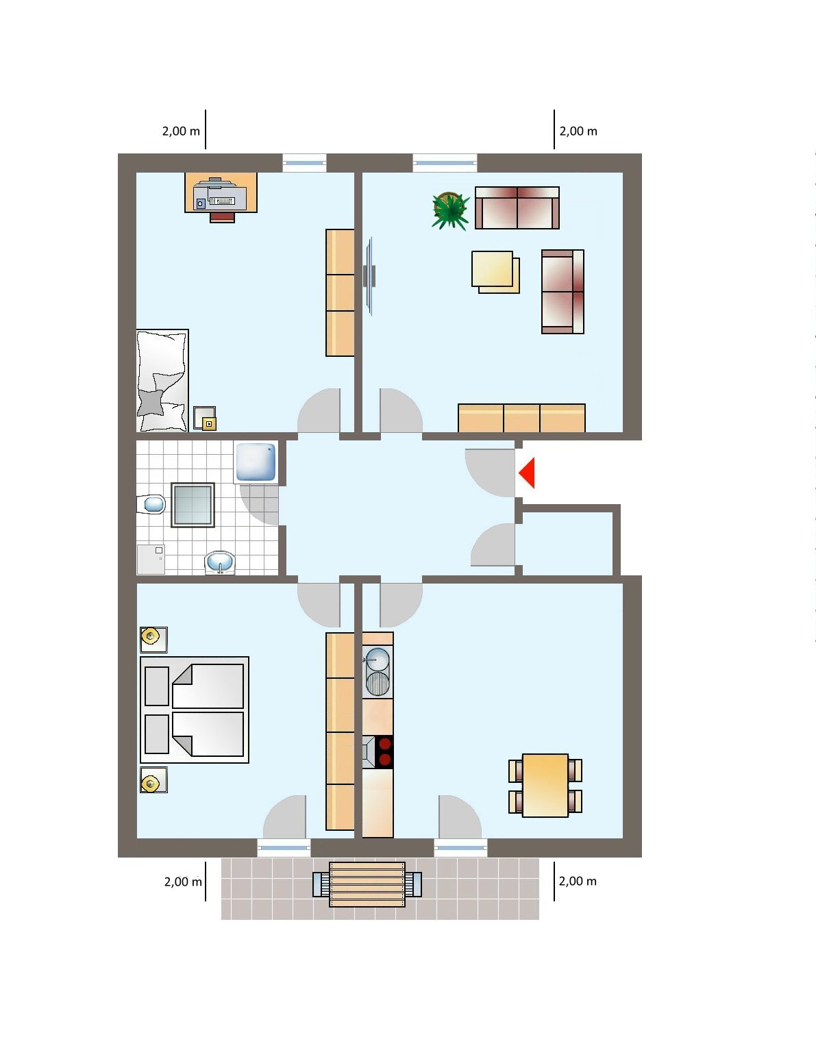 Wohnung zur Miete 800 € 3 Zimmer 69 m²<br/>Wohnfläche 2.<br/>Geschoss 01.04.2025<br/>Verfügbarkeit Am Sportplatz 1 Etting Polling 82398