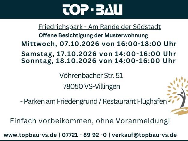 Wohnung zum Kauf - Neubau provisionsfrei 820.050 € 5 Zimmer 144,9 m² Vöhrenbacher Straße Villingen Villingen-Schwenningen 78050