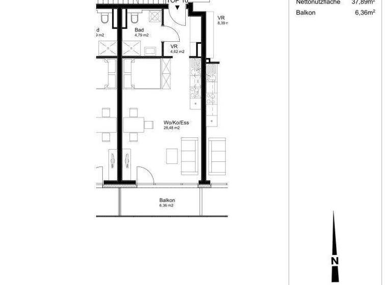Studio zur Miete 374 € 1 Zimmer 38,3 m² Eggenberg Graz 8020