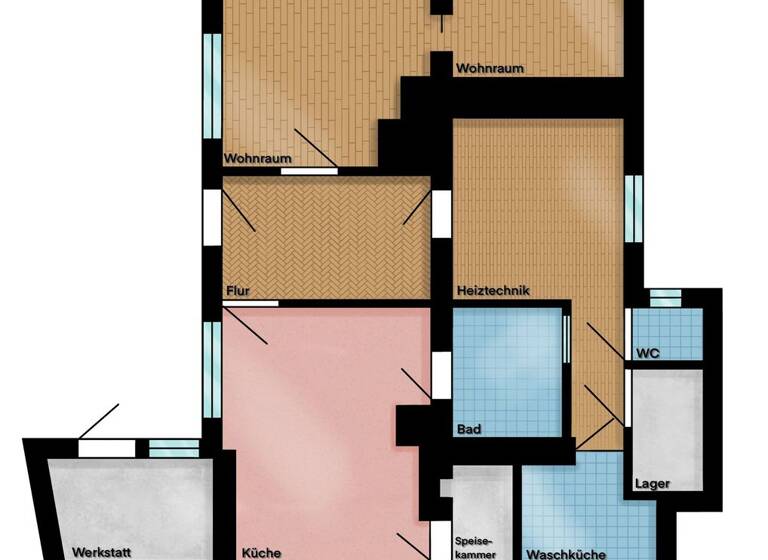 Haus zum Kauf als Kapitalanlage geeignet 65.000 € 7 Zimmer 106 m² 158 m² Grundstück Suhl 98528