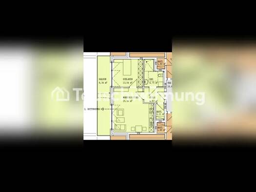 Wohnung zur Miete Tauschwohnung 600 € 2 Zimmer 60 m² Geist Mitte-Süd 48153