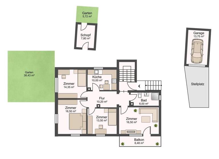Wohnung zum Kauf 350.000 € 4 Zimmer 89 m² frei ab 01.06.2026 Alemannenweg 1 Hörbranz 6912