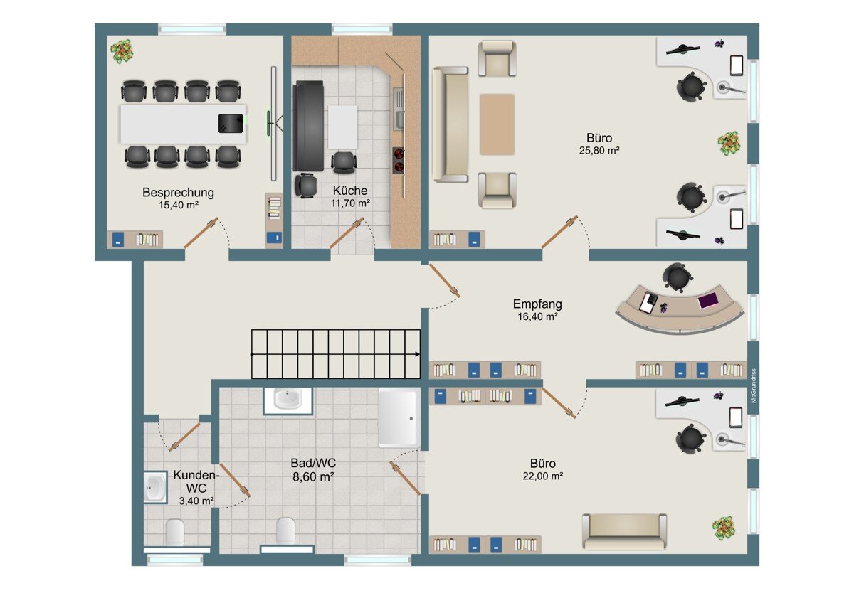 Bürogebäude zur Miete provisionsfrei 8,28 € 4 Zimmer Steyr Steyr 4400