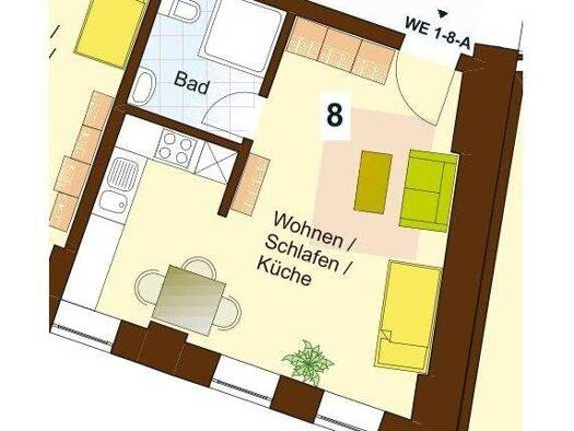 Wohnung zur Miete 315 € 1 Zimmer 35 m² 1. Geschoss Gevelsberg 58285