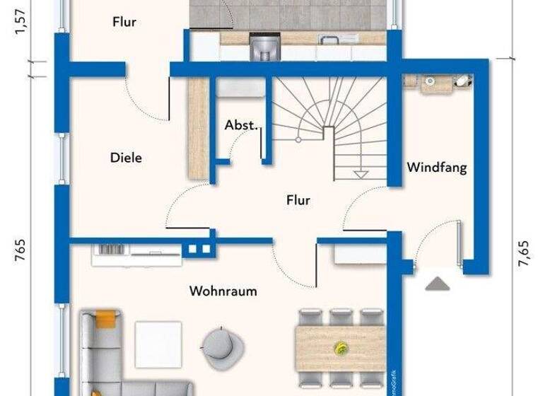 Einfamilienhaus zum Kauf 239.000 € 5 Zimmer 95 m² 830 m² Grundstück Neuenkirchen Schwanewede / Neuenkirchen 28790