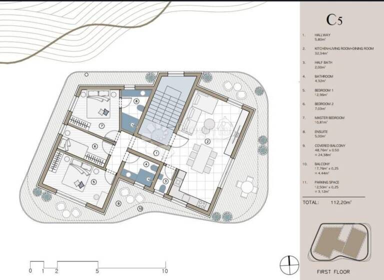 Wohnung zum Kauf 539.466 € 4 Zimmer 114 m² 2. Geschoss Rogoznica