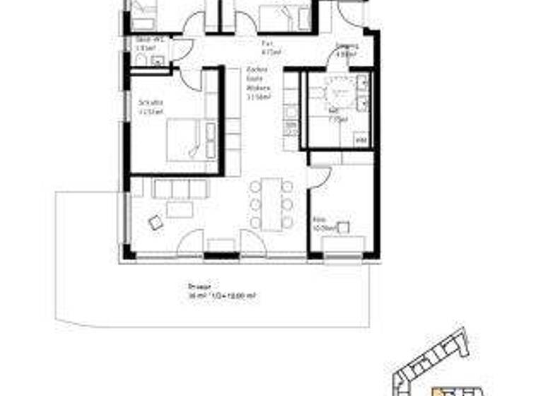 Wohnung zum Kauf 702.000 € 5 Zimmer 117 m² EG Burghausen 84489