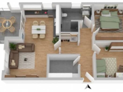 Wohnung zur Miete 900 € 3 Zimmer 87 m² Geschoss EG/2 frei ab 01.06.2026 Reutestraße Vörden Neuenkirchen-Vörden 49434