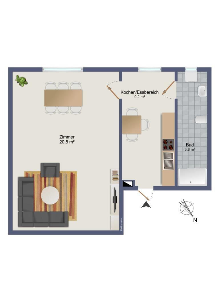 Wohnung zum Kauf 109.000 € 1 Zimmer 33,6 m²<br/>Wohnfläche Eggenberg Graz 8020