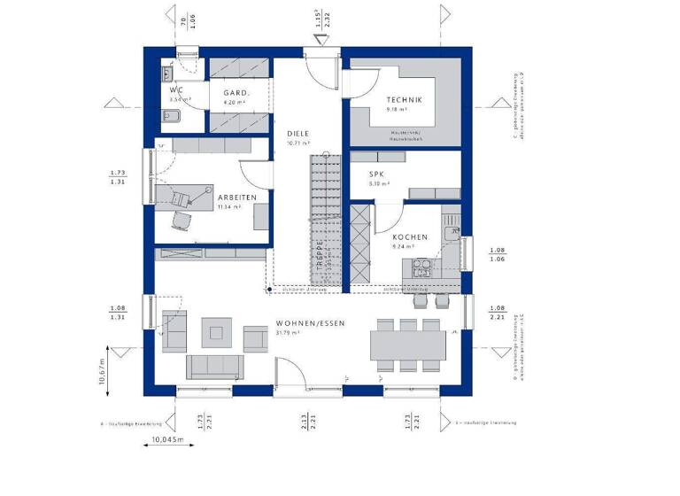 Einfamilienhaus zum Kauf 633.650 € 7 Zimmer 177 m² 935 m² Grundstück Wehingen 78564