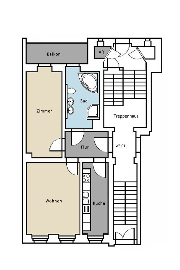 Immobilie zum Kauf als Kapitalanlage geeignet 120.000 € 2 Zimmer 54,7 m²<br/>Fläche Gohlis - Mitte Leipzig 04157