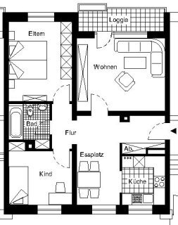 Wohnung zur Miete 639 € 3 Zimmer 70 m²<br/>Wohnfläche EG<br/>Geschoss 08.02.2025<br/>Verfügbarkeit Liethstück 44 Vorwerk Schildesche Bielefeld 33611