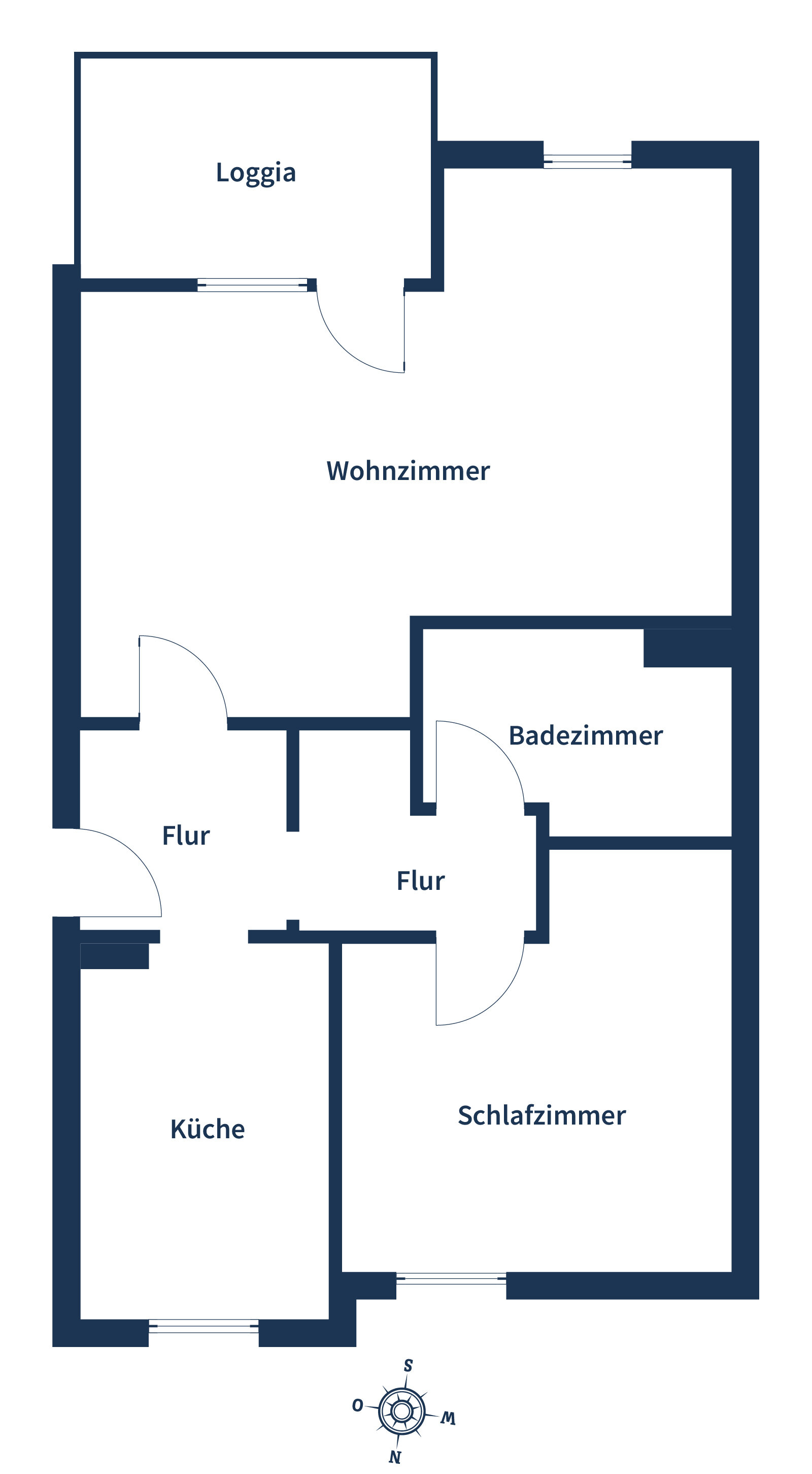 Wohnung zum Kauf 85.000 € 2 Zimmer 52,3 m²<br/>Wohnfläche 3.<br/>Geschoss Oebisfelde Oebisfelde 39646