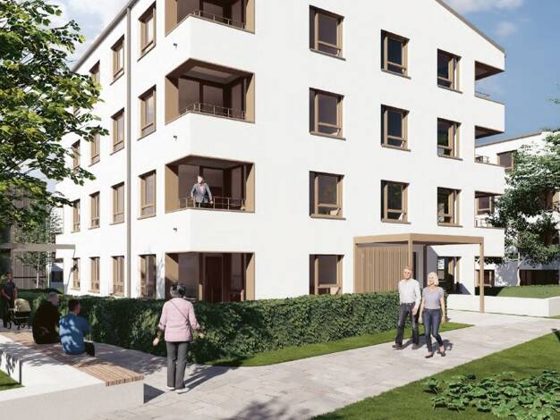Wohnung zum Kauf - Erstbezug provisionsfrei 315.900 € 2,5 Zimmer 59,5 m² 1. Geschoss Albert-Magg-Straße 18 Laupheim 88471