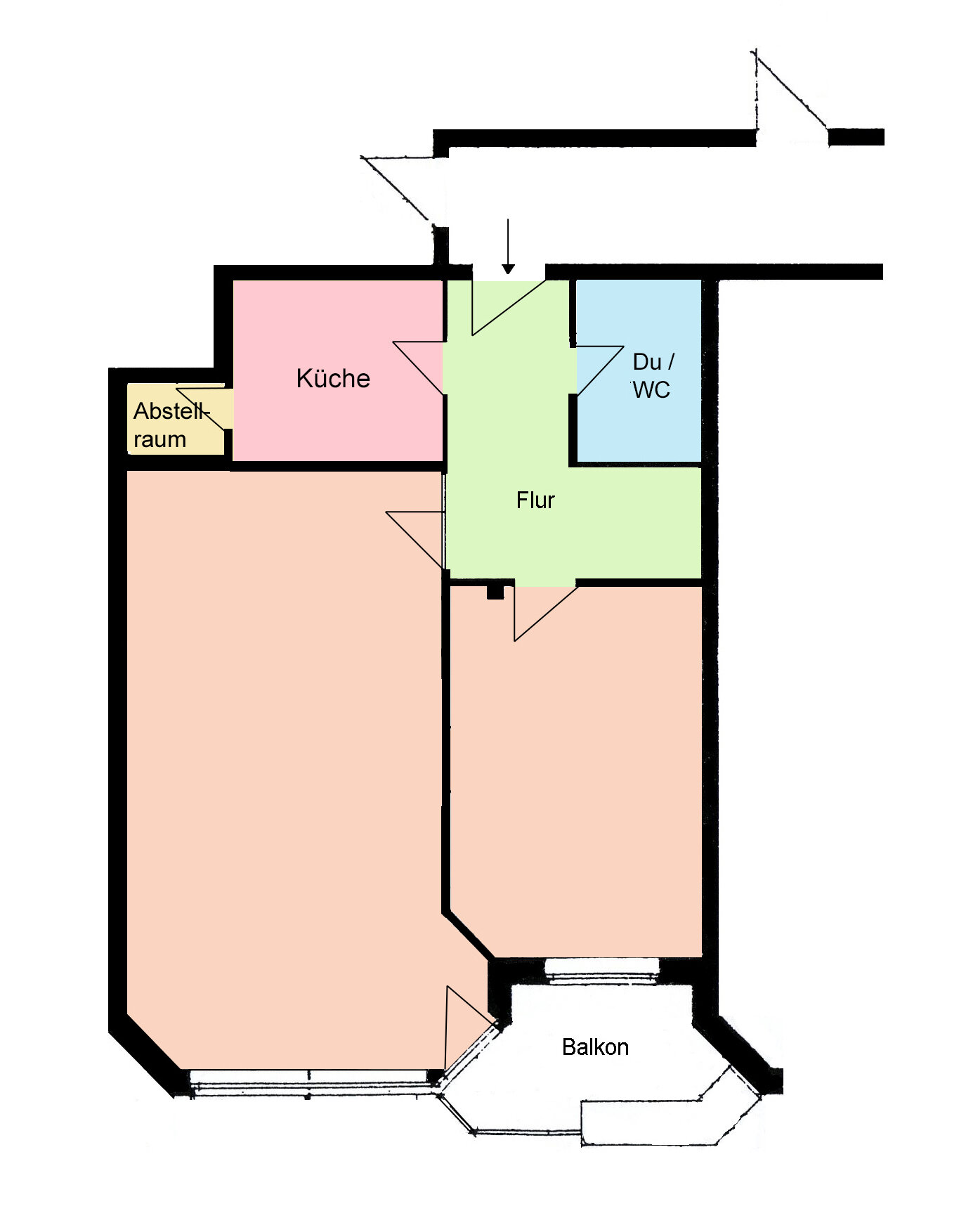 Wohnung zur Miete 490 € 2 Zimmer 78 m²<br/>Wohnfläche 1.<br/>Geschoss Bad Pyrmont Bad Pyrmont 31812