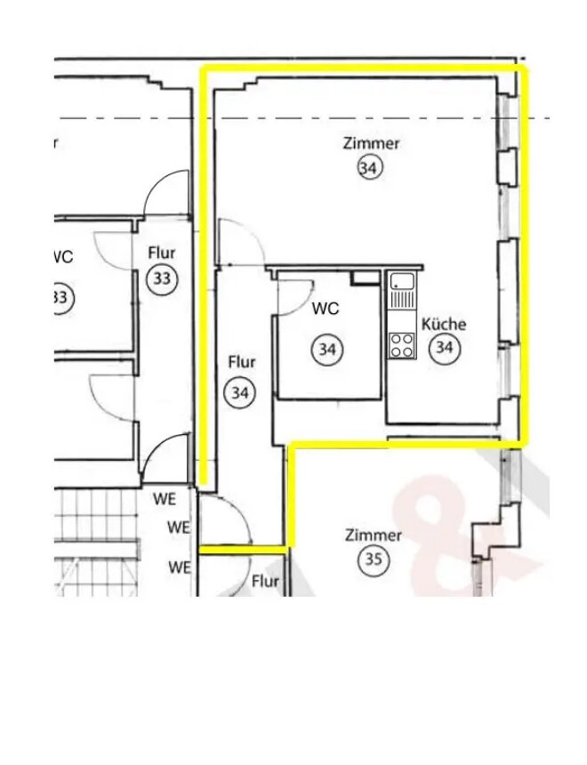 Wohnung zur Miete 1.170 € 1 Zimmer 40,9 m²<br/>Wohnfläche 2.<br/>Geschoss Finowstraße 10 Friedrichshain Berlin Friedrichshain 10247