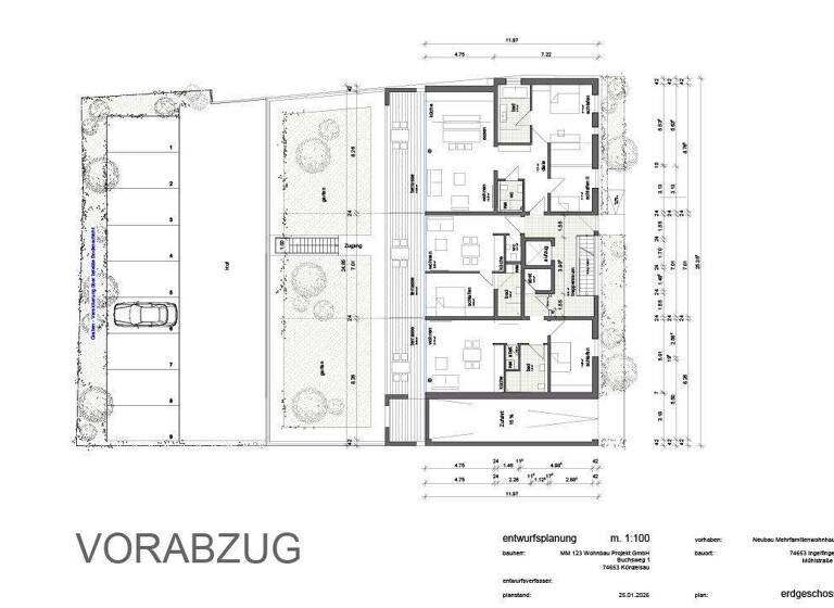 Wohnung zum Kauf provisionsfrei 2 Zimmer 53,8 m² EG Mühlstraße Ingelfingen 74653