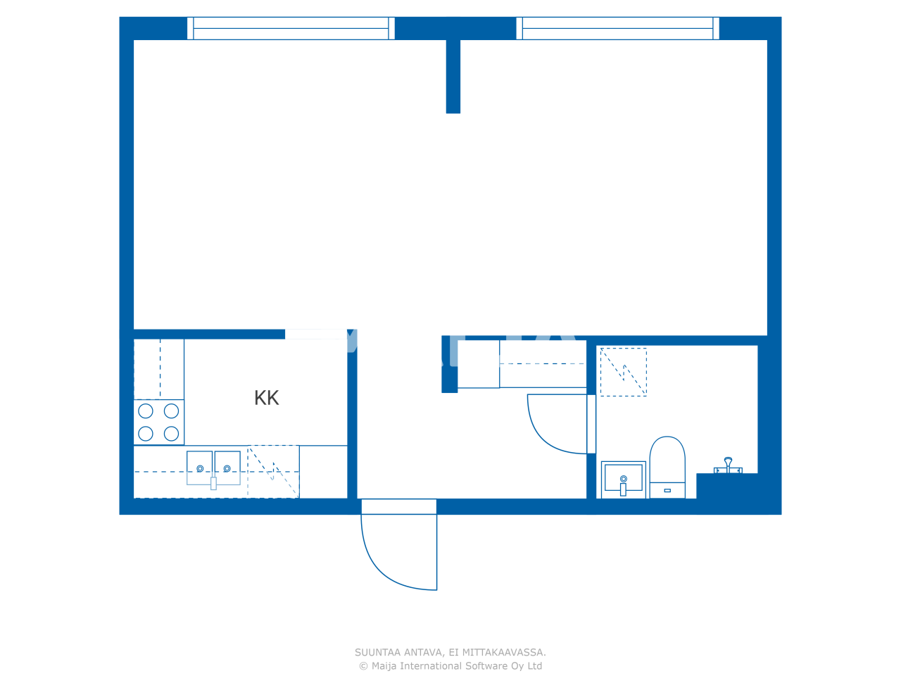 Studio zum Kauf 128.000 € 1 Zimmer 38,5 m²<br/>Wohnfläche 3.<br/>Geschoss Aallonkohina 4 Espoo 02320