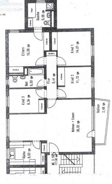 Wohnung zur Miete 1.450 € 5 Zimmer 128 m²<br/>Wohnfläche 3.<br/>Geschoss Ehrang 6 Trier 54293