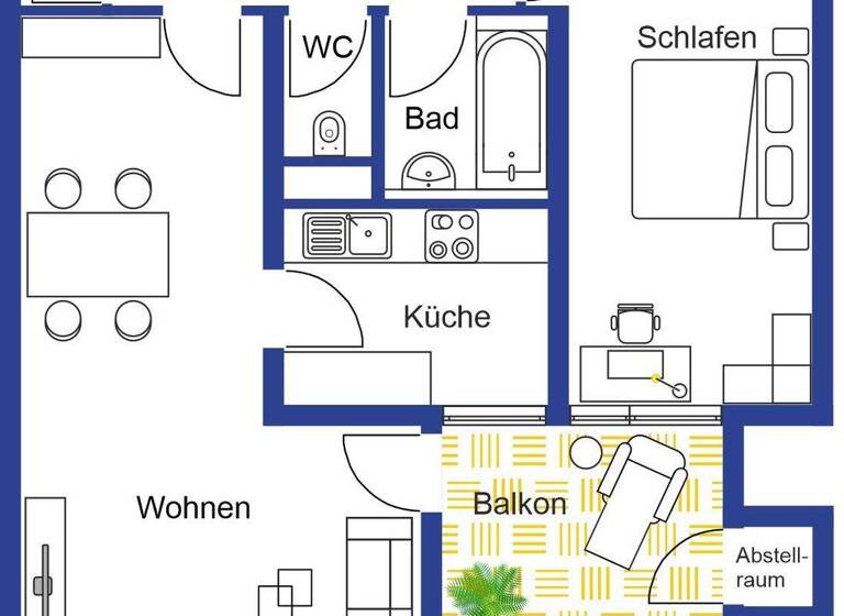 Wohnung zum Kauf 269.000 € 2,5 Zimmer 70 m² Böblingen 71034
