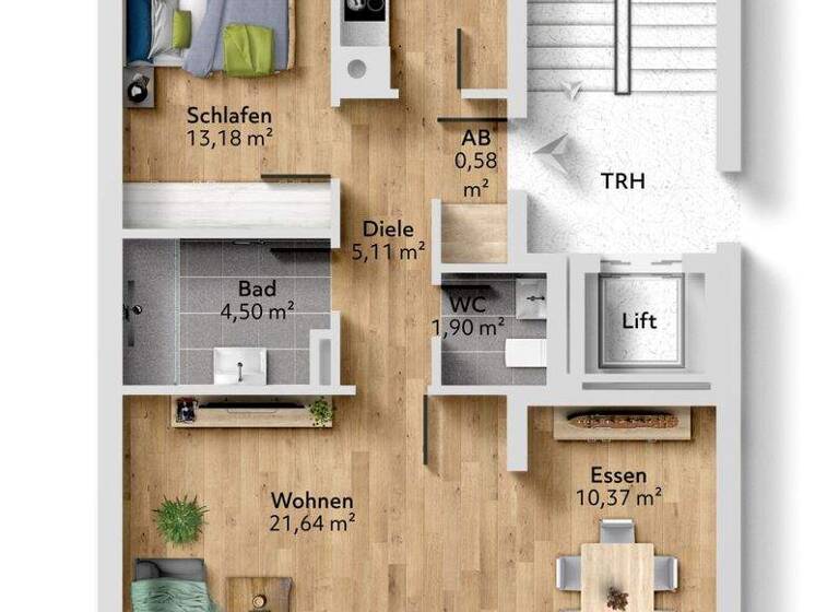 Wohnung zum Kauf 339.000 € 2 Zimmer 66 m² 1. Geschoss frei ab sofort Weilheim Weilheim in Oberbayern 82362