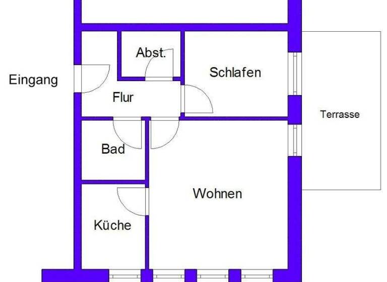 Wohnung zur Miete 475 € 2 Zimmer 47,6 m² 1. Geschoss Papenburg 26871