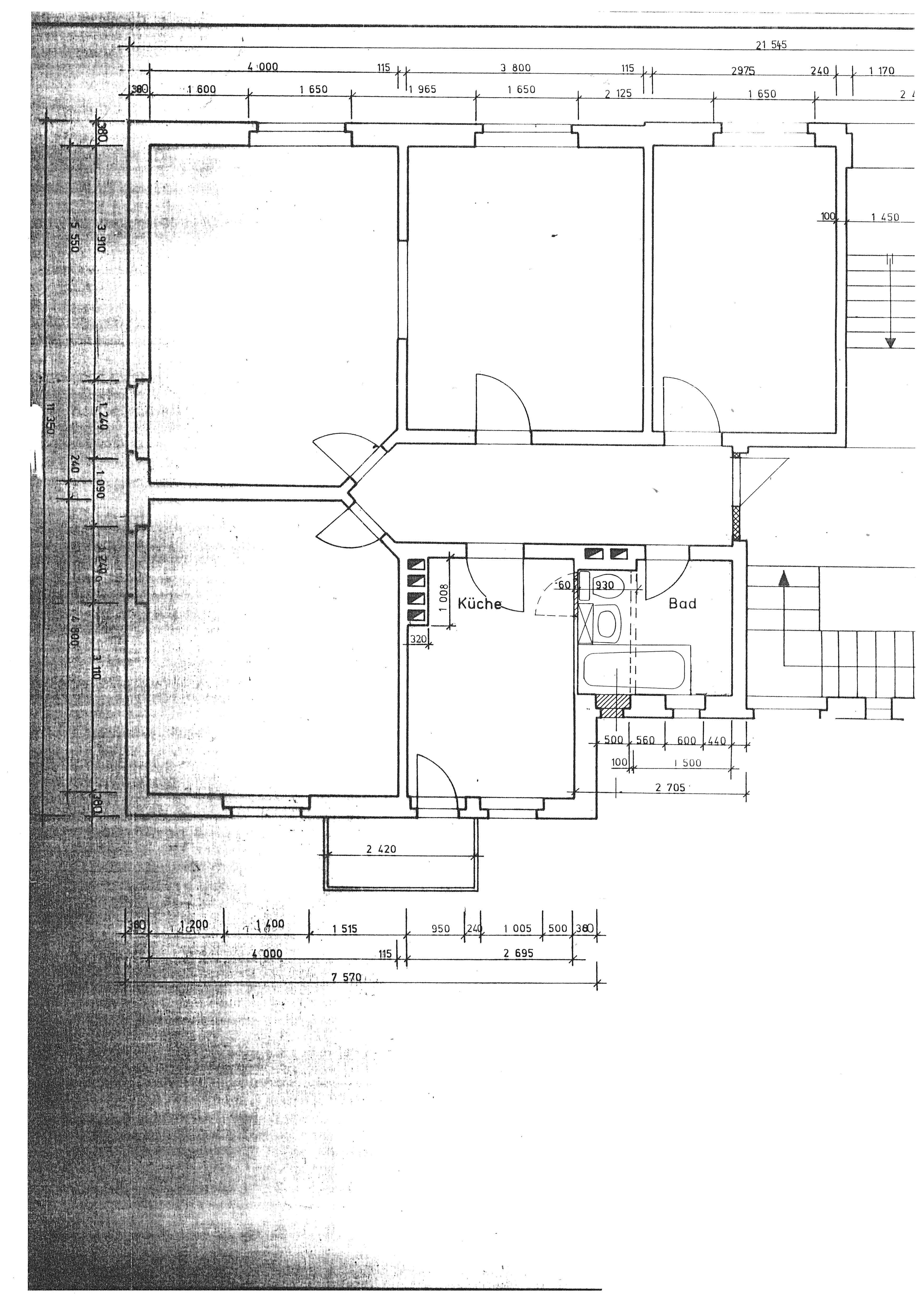 Wohnung zur Miete 740 € 4 Zimmer 98,2 m²<br/>Wohnfläche EG<br/>Geschoss Mozartstraße 1 Stendal Stendal 39576